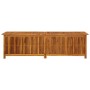 Caja de almacenaje de jardín madera maciza acacia 200x50x58 cm