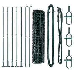 Cerca Euro con 7 Postes Flangados 1.2x10 m Acero Galvanizado von , Zaunpaneele - Ref: Foro24-3350829, Preis: 112,08 €, Rabatt...