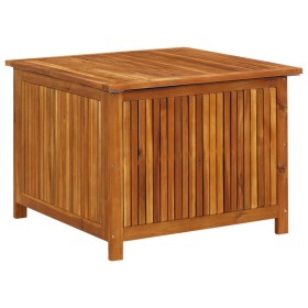 Caja de almacenaje de jardín madera maciza acacia 75x75x58 cm