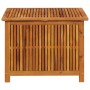 Garten-Aufbewahrungsbox aus massivem Akazienholz, 75 x 75 x 58 cm von vidaXL, Aufbewahrungsboxen für den Außenbereich - Ref: ...
