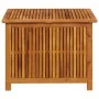 Garten-Aufbewahrungsbox aus massivem Akazienholz, 75 x 75 x 58 cm von vidaXL, Aufbewahrungsboxen für den Außenbereich - Ref: ...
