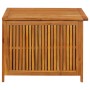 Garten-Aufbewahrungsbox aus massivem Akazienholz, 75 x 75 x 58 cm von vidaXL, Aufbewahrungsboxen für den Außenbereich - Ref: ...