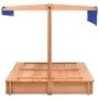 Sandbox with fir wood roof 112x112x112 cm by vidaXL, sandboxes - Ref: Foro24-316474, Price: 180,56 €, Discount: %