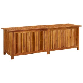 Caja de almacenaje de jardín madera maciza acacia 175x50x58 cm