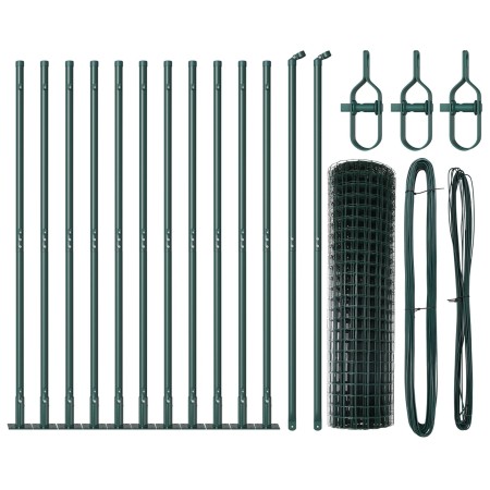 Cerca Euro Set de 2 Verde Acero con recubrimiento en polvo de , Paneles de vallas - Ref: Foro24-3350863, Precio: 133,38 €, De...