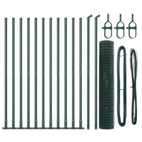 Cerca Euro de Set de 2 Verde Metal 25 x 1.2 m Duradera by , fence panels - Ref: Foro24-3350865, Price: 206,17 €, Discount: %