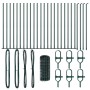 Cerca Europea con 13 Postes con Brida 0.4x50 m Acero Galvanizado de , Paneles de vallas - Ref: Foro24-3350872, Precio: 193,54...