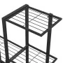 Flower stand with black metal wheel 94.5x25x92.5 cm by vidaXL, Pot stands - Ref: Foro24-336114, Price: 58,65 €, Discount: %