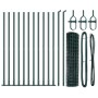 Cerca Euro Set de 2 Verde Acero con Recubrimiento en Polvo de , Paneles de vallas - Ref: Foro24-3350887, Precio: 166,21 €, De...