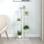 Weißer Blumenständer aus Metall mit 5 Regalen, 43 x 22 x 98 cm von vidaXL, Topfständer - Ref: Foro24-336111, Preis: 41,12 €, ...