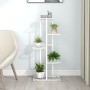 Weißer Blumenständer aus Metall mit 5 Regalen, 43 x 22 x 98 cm von vidaXL, Topfständer - Ref: Foro24-336111, Preis: 41,96 €, ...