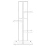 Soporte de flores de 5 estantes de metal blanco 43x22x98 cm de vidaXL, Soportes para macetas - Ref: Foro24-336111, Precio: 40...