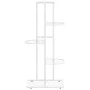 White metal 5-shelf flower stand 43x22x98 cm by vidaXL, Pot stands - Ref: Foro24-336111, Price: 41,12 €, Discount: %