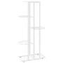 Weißer Blumenständer aus Metall mit 5 Regalen, 43 x 22 x 98 cm von vidaXL, Topfständer - Ref: Foro24-336111, Preis: 41,12 €, ...