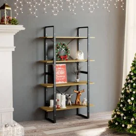 4-tier solid pine wood shelf 80x30x140 cm by vidaXL, Bookcases and shelves - Ref: Foro24-806465, Price: 96,59 €, Discount: %