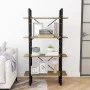 4-tier solid pine wood shelf 80x30x140 cm by vidaXL, Bookcases and shelves - Ref: Foro24-806465, Price: 96,59 €, Discount: %