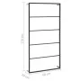 Black steel towel rack 60x10x116 cm by vidaXL, Towel racks - Ref: Foro24-336120, Price: 43,18 €, Discount: %