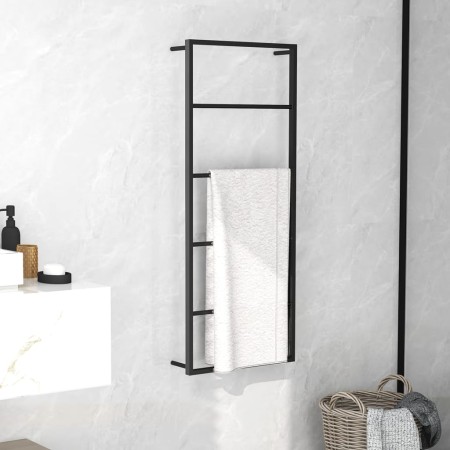 Toallero de acero negro 45x10x115 cm de vidaXL, Toalleros - Ref: Foro24-336118, Precio: 47,99 €, Descuento: %