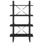 4-tier solid black pine wood shelf 80x30x140 cm by vidaXL, Bookcases and shelves - Ref: Foro24-806466, Price: 70,92 €, Discou...
