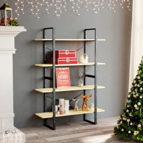 4-tier solid pine wood shelf 100x30x140 cm by vidaXL, Bookcases and shelves - Ref: Foro24-806482, Price: 69,73 €, Discount: %