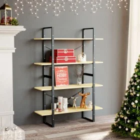 4-tier solid pine wood shelf 100x30x140 cm by vidaXL, Bookcases and shelves - Ref: Foro24-806482, Price: 69,73 €, Discount: %