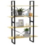 4-stufiges Regal aus massivem Kiefernholz, 100 x 30 x 140 cm von vidaXL, Bücherregale und Regale - Ref: Foro24-806482, Preis:...