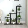 Schwarzer Blumenständer aus Metall, 94,5 x 25 x 88 cm von vidaXL, Topfständer - Ref: Foro24-336112, Preis: 51,86 €, Rabatt: %