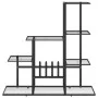 Schwarzer Blumenständer aus Metall, 94,5 x 25 x 88 cm von vidaXL, Topfständer - Ref: Foro24-336112, Preis: 51,86 €, Rabatt: %