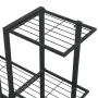 Schwarzer Blumenständer aus Metall, 94,5 x 25 x 88 cm von vidaXL, Topfständer - Ref: Foro24-336112, Preis: 51,86 €, Rabatt: %