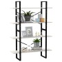 4-stöckiges Regal aus massivem Kiefernholz weiß 100x30x140 cm von vidaXL, Bücherregale und Regale - Ref: Foro24-806483, Preis...