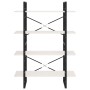 4-stöckiges Regal aus massivem Kiefernholz weiß 100x30x140 cm von vidaXL, Bücherregale und Regale - Ref: Foro24-806483, Preis...
