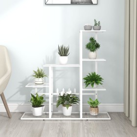 White metal flower stand 94.5x25x88 cm by vidaXL, Pot stands - Ref: Foro24-336113, Price: 49,84 €, Discount: %