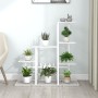 Soporte de flores de metal blanco 94,5x25x88 cm de vidaXL, Soportes para macetas - Ref: Foro24-336113, Precio: 49,84 €, Descu...