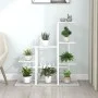 White metal flower stand 94.5x25x88 cm by vidaXL, Pot stands - Ref: Foro24-336113, Price: 49,84 €, Discount: %