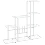 Blumenständer aus weißem Metall, 94,5 x 25 x 88 cm von vidaXL, Topfständer - Ref: Foro24-336113, Preis: 49,84 €, Rabatt: %
