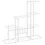 White metal flower stand 94.5x25x88 cm by vidaXL, Pot stands - Ref: Foro24-336113, Price: 49,84 €, Discount: %