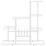 Blumenständer aus weißem Metall, 94,5 x 25 x 88 cm von vidaXL, Topfständer - Ref: Foro24-336113, Preis: 49,84 €, Rabatt: %