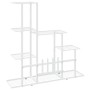 Blumenständer aus weißem Metall, 94,5 x 25 x 88 cm von vidaXL, Topfständer - Ref: Foro24-336113, Preis: 49,84 €, Rabatt: %