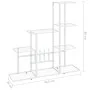 White metal flower stand 94.5x25x88 cm by vidaXL, Pot stands - Ref: Foro24-336113, Price: 49,84 €, Discount: %