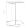 Weißer Beistelltisch aus Sperrholz, 40 x 30 x 59 cm von vidaXL, Couchtisch - Ref: Foro24-336131, Preis: 36,75 €, Rabatt: %