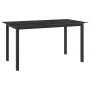 Mesa de jardín de aluminio y vidrio negro 150x90x74 cm de vidaXL, Mesas de jardín - Ref: Foro24-312201, Precio: 135,92 €, Des...