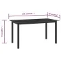 Gartentisch aus Aluminium und schwarzem Glas, 150 x 90 x 74 cm von vidaXL, Gartentische - Ref: Foro24-312201, Preis: 142,50 €...