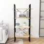 4-level solid pine wood shelf 80x30x140 cm by vidaXL, Bookcases and shelves - Ref: Foro24-806462, Price: 61,53 €, Discount: %