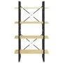 4-level solid pine wood shelf 80x30x140 cm by vidaXL, Bookcases and shelves - Ref: Foro24-806462, Price: 61,53 €, Discount: %
