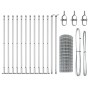 Cerca Euro de con 13 Postes Flangados 0.4x50 m Acero Galvanizado de , Paneles de vallas - Ref: Foro24-3351043, Precio: 260,39...