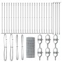 Valla Euro con 13 Postes Flaqueados 0.6x50 m Acero Galvanizado de , Paneles de vallas - Ref: Foro24-3351065, Precio: 306,17 €...