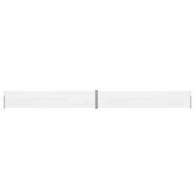 Toldo lateral retráctil para patio color crema 140x1200 cm