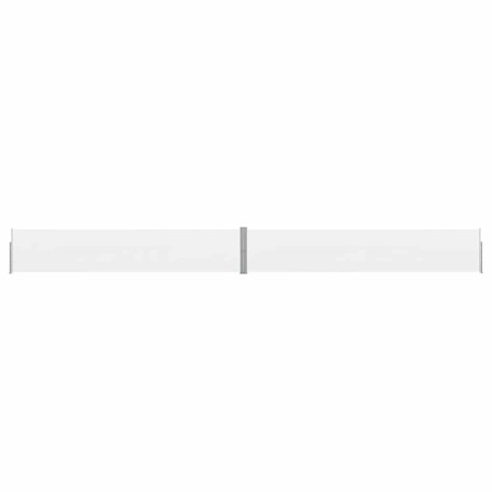 Toldo lateral retráctil para patio color crema 140x1200 cm