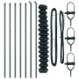 Valla de Cadena con 7 Postes 1.6x10 m Acero Galvanizado Verde de , Paneles de vallas - Ref: Foro24-3351073, Precio: 127,22 €,...
