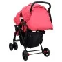 Red steel tandem twin cart by vidaXL, Baby strollers - Ref: Foro24-10351, Price: 201,54 €, Discount: %